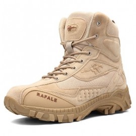 Men Stylish Wear-resistant Antiskid Boots (TAN)