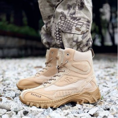 Men Stylish Wear-resistant Antiskid Boots (TAN)
