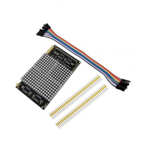 Keyestudio LED Dot Matrix Display Module 16 x 16 Infinite Cascade for Arduino (BLACK)