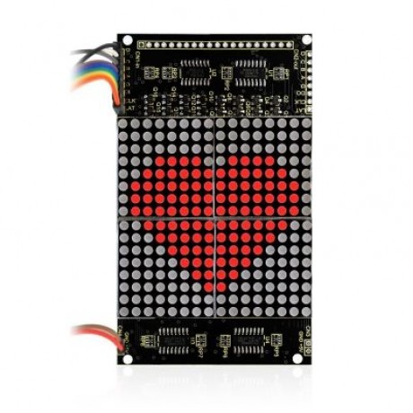 Keyestudio LED Dot Matrix Display Module 16 x 16 Infinite Cascade for Arduino (BLACK)