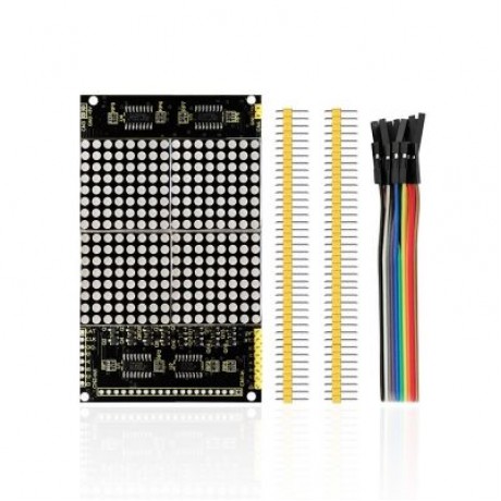 Keyestudio LED Dot Matrix Display Module 16 x 16 Infinite Cascade for Arduino (BLACK)