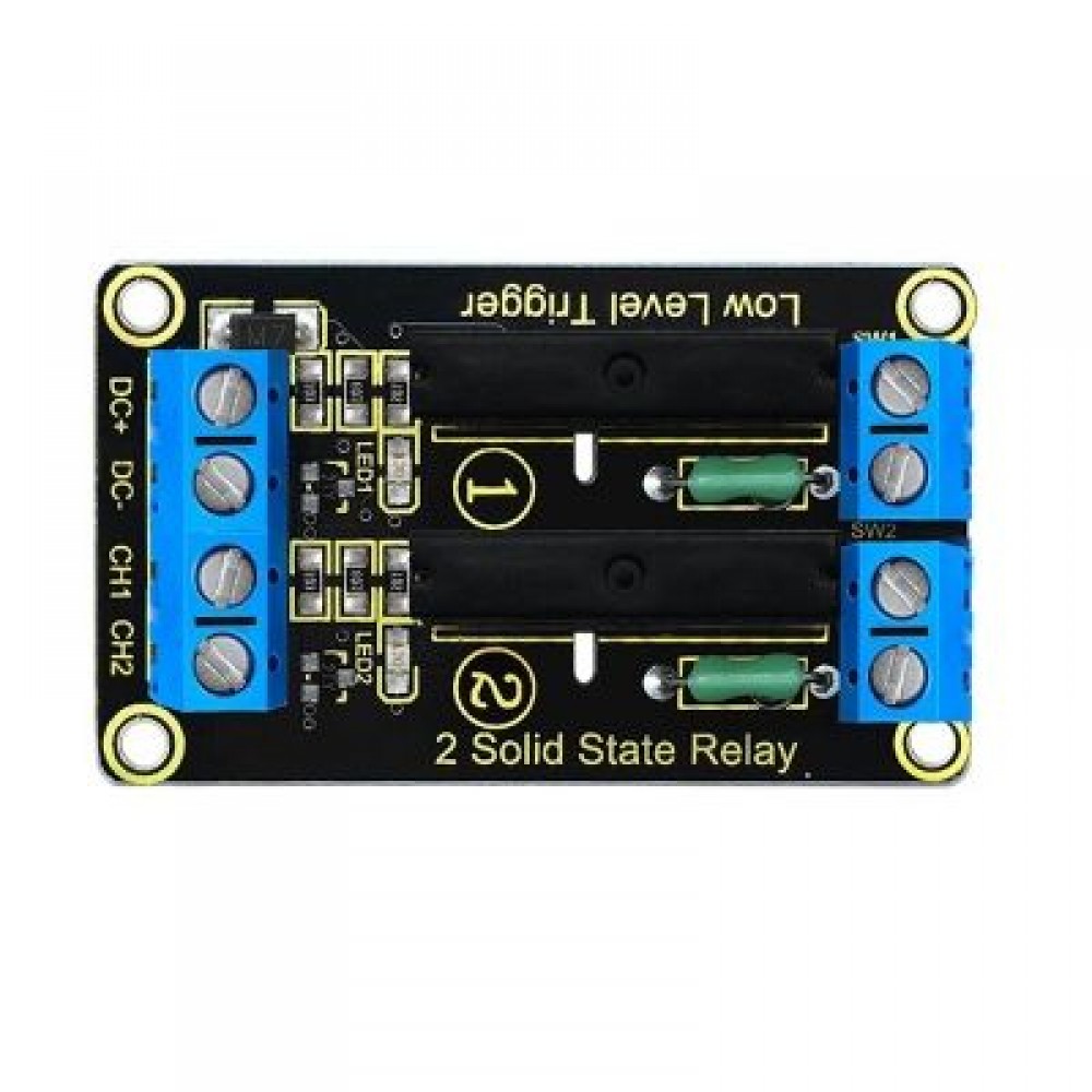 Keyestudio 2-channel Solid State Relay Module Board for Arduino (BLACK)