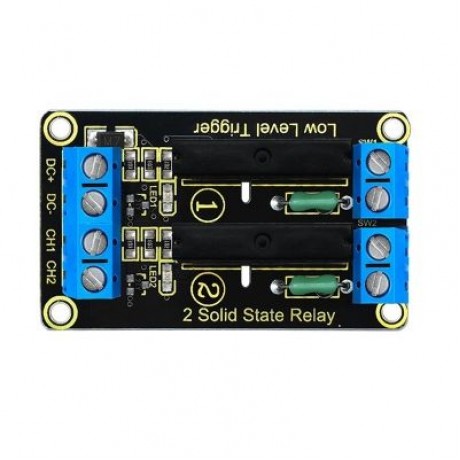 Keyestudio 2-channel Solid State Relay Module Board for Arduino (BLACK)