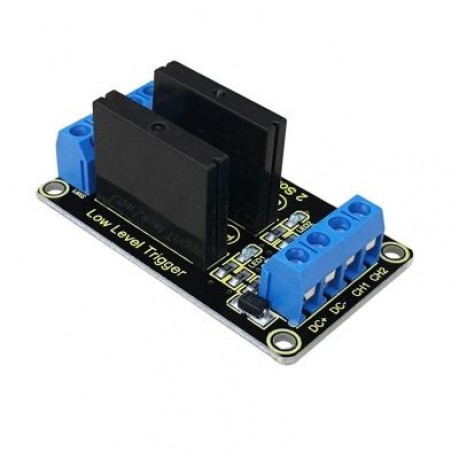 Keyestudio 2-channel Solid State Relay Module Board for Arduino (BLACK)