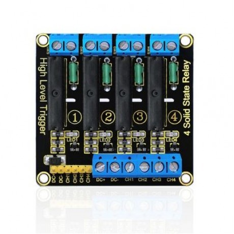 Keyestudio 4-channel Solid State Relay Module Board for Arduino (BLACK)