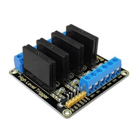 Keyestudio 4-channel Solid State Relay Module Board for Arduino (BLACK)