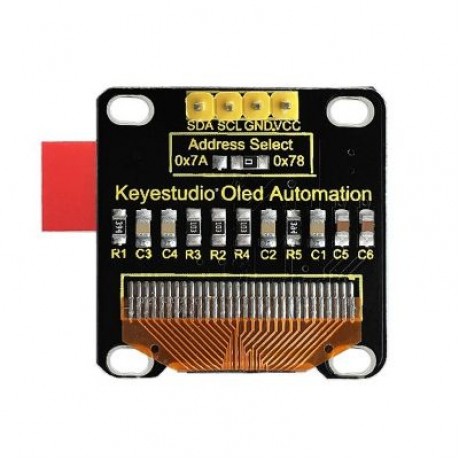 Keyestudio 0.96 inch 128 x 64 Pixels OLED Display Module for Arduino  (BLACK)