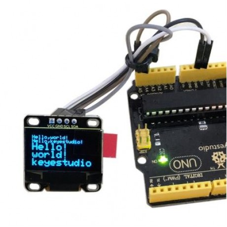 Keyestudio 0.96 inch 128 x 64 Pixels OLED Display Module for Arduino  (BLACK)