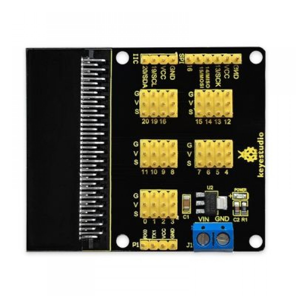 Keyestudio Sensor Breakout Expansion Board Module for Micro Bit  (BLACK)