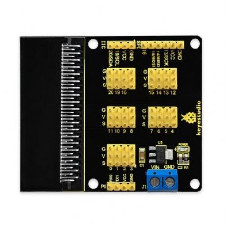 Keyestudio Sensor Breakout Expansion Board Module for Micro Bit  (BLACK)