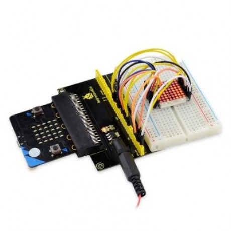 Keyestudio Prototype Breakout Board V2 with 400-point Breadboard for Micro Bit  (BLACK)