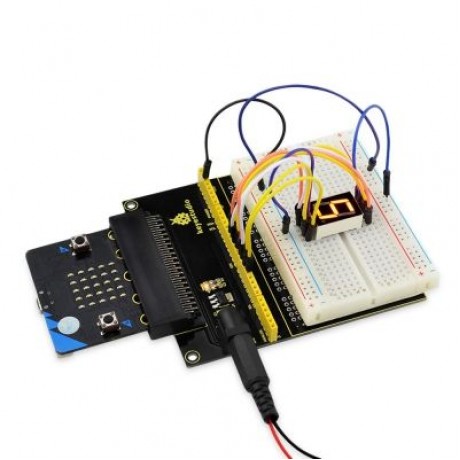 Keyestudio Prototype Breakout Board V2 with 400-point Breadboard for Micro Bit  (BLACK)