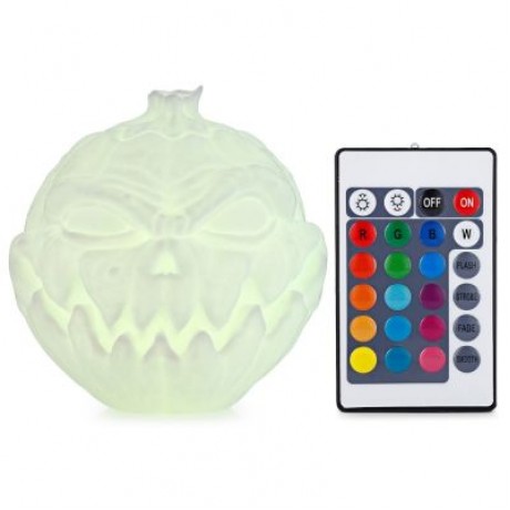 3D Printing Devil Pumpkin Face Lamp Night Light Remote Control  (WHITE)