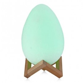 3D Printing Egg Lamp Night Light Remote Control for Bedroom (WHITE)