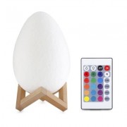 3D Printing Egg Light Night Lamp Remote Control for Bedroom (WHITE)