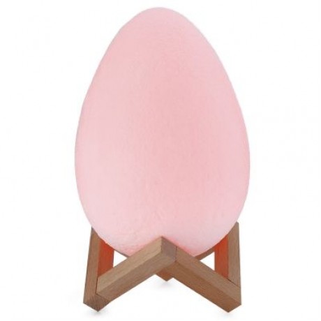 3D Printing Egg Light Night Lamp Remote Control for Bedroom (WHITE)