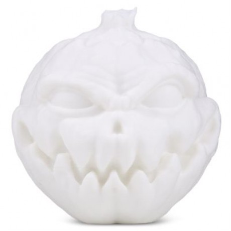 3D Printing Devil Pumpkin Face Light Pat Night Lamp for Halloween (WHITE)