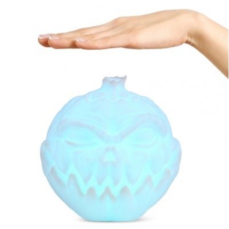 3D Printing Devil Pumpkin Face Light Pat Night Lamp for Halloween (WHITE)