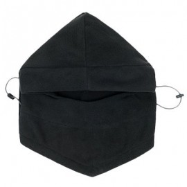 Neck Warmer Ski Hat Fleece Full Face Cover Mask Winter Wind Proof Cap (BLACK)