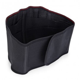 TOURMALINE SELF-HEATING FITNESS WARM BELT WAIST PROTECTION 3 GASKETS (BLACK)