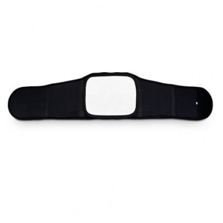 TOURMALINE SELF-HEATING FITNESS WARM BELT WAIST PROTECTION 3 GASKETS (BLACK)