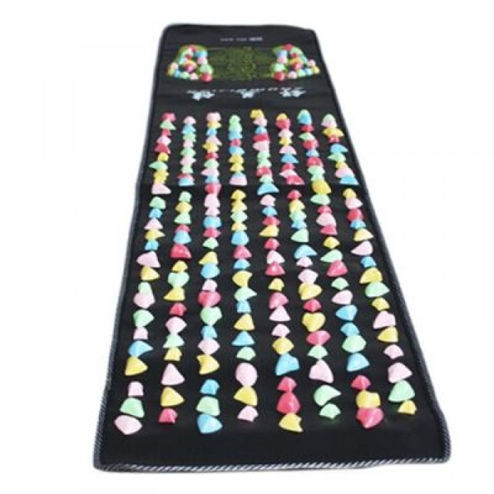 Creative Stone Cobblestone Pad Foot Massage Mat (BLACK)