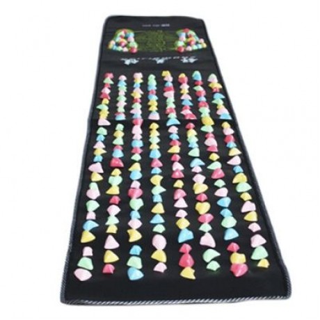 Creative Stone Cobblestone Pad Foot Massage Mat (BLACK)