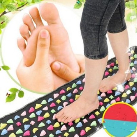 Creative Stone Cobblestone Pad Foot Massage Mat (BLACK)