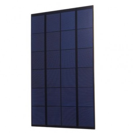 SW4205U 4.2W 6V USB Output Mono Solar Panel Charger for Power Bank (BLACK)