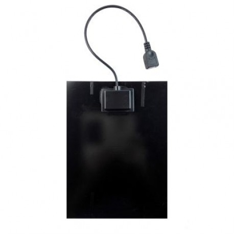 SW4205U 4.2W 6V USB Output Mono Solar Panel Charger for Power Bank (BLACK)