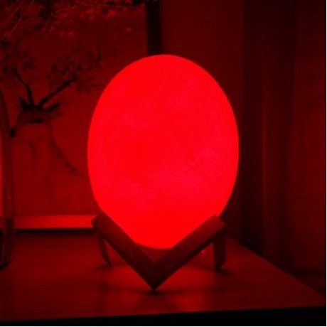 3D Printing Dinosaur Egg Light Night Lamp with Remote Control  (WHITE)