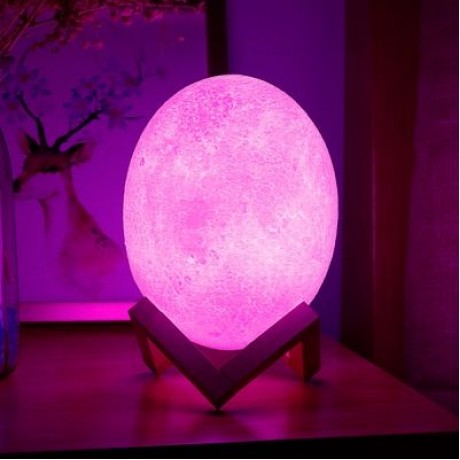 3D Printing Dinosaur Egg Lamp Night Light Remote Control for Bedroom (WHITE)