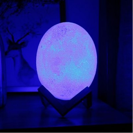 3D Printing Dinosaur Egg Lamp Night Light Remote Control for Bedroom (WHITE)
