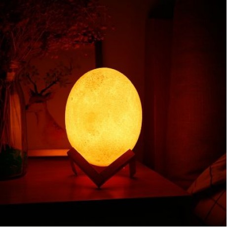 3D Printing Dinosaur Egg Light Pat Night Lamp 3 Colors Living Room (WHITE)