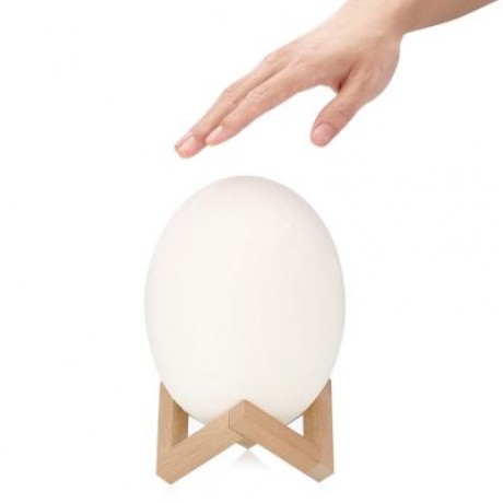 3D Printing Dinosaur Egg Light Pat Night Lamp 3 Colors Living Room (WHITE)