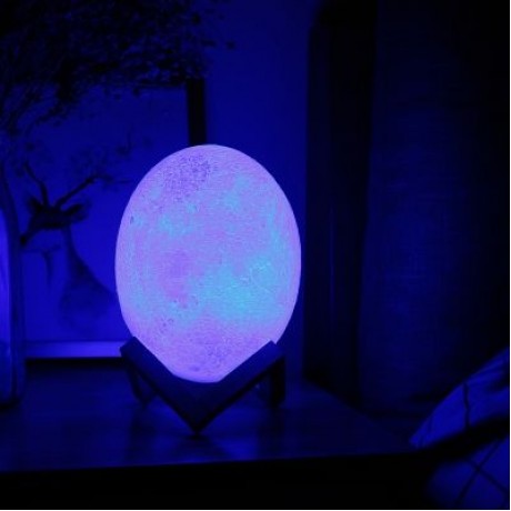 3D Printing Dinosaur Egg Light Night Lamp Remote Control for Bedroom (WHITE)