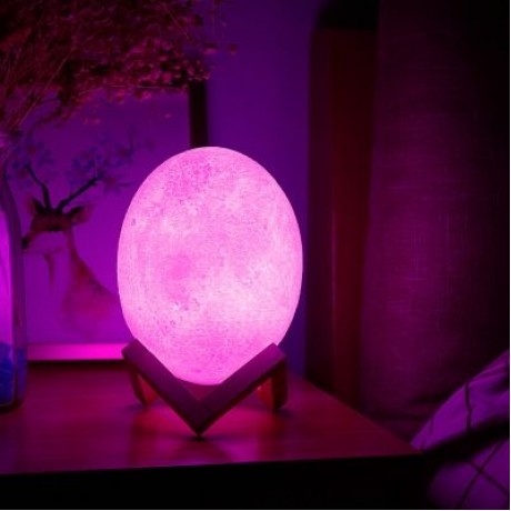 3D Printing Dinosaur Egg Light Night Lamp Remote Control for Bedroom (WHITE)