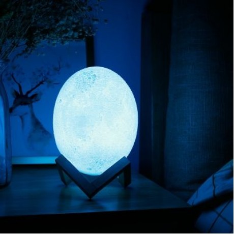 3D Printing Dinosaur Egg Light Night Lamp Remote Control for Bedroom (WHITE)
