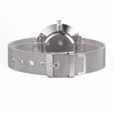 Lvpai P400 Women Quartz Wrist Watch Mesh Alloy Band Analog (WHITE)