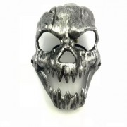 Fire Kirin Antique Skull Eye Mask for Halloween Masquerade Party (CARBON GRAY)