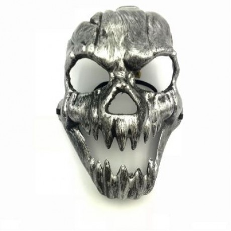 Fire Kirin Antique Skull Eye Mask for Halloween Masquerade Party (CARBON GRAY)