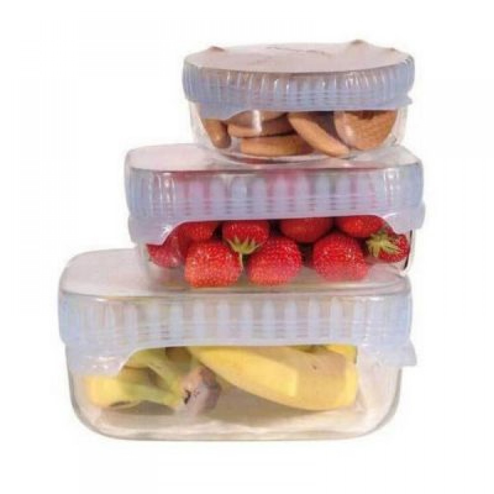 4 Sets of Silicone Food Cling Film Sealed Universal Bowl Cover OPP Bag Packaging (WHITE) 4 Sets of Silicone Food Cling Film Sealed Universal Bowl Cover OPP Bag Packaging (WHITE)