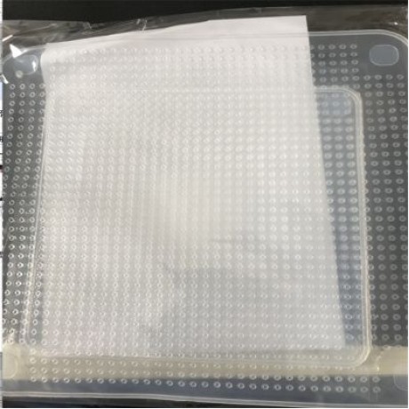 4 Sets of Silicone Food Cling Film Sealed Universal Bowl Cover OPP Bag Packaging (WHITE)