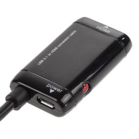 Type C to HDMI HD Adapter (BLACK)