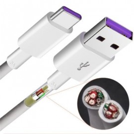 5A Super Fast Charge Data Cable for Huawei Mate 9 /  9 Pro / P10 / P20 / P20 pro (WHITE)