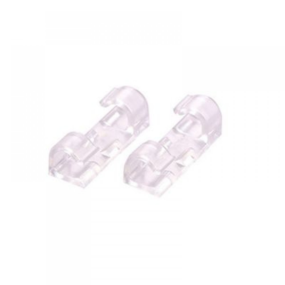 20 Pcs Wire Cable Holder Clip Winder Organizer Management (TRANSPARENT)