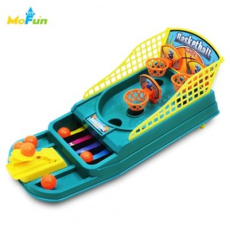 MoFun 80788 Fingertip Basketball Catapult Shooting Machine Table Toy (GREENISH BLUE)