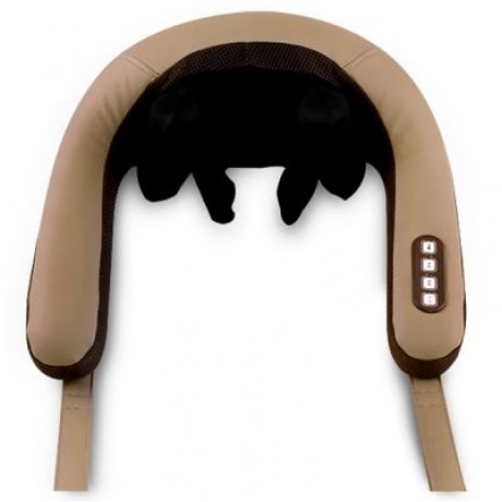 ST-302B 3D CHARGING CERVICAL SPINE KNEADING MASSAGE SHAWL  (LIGHT KHAKI)
