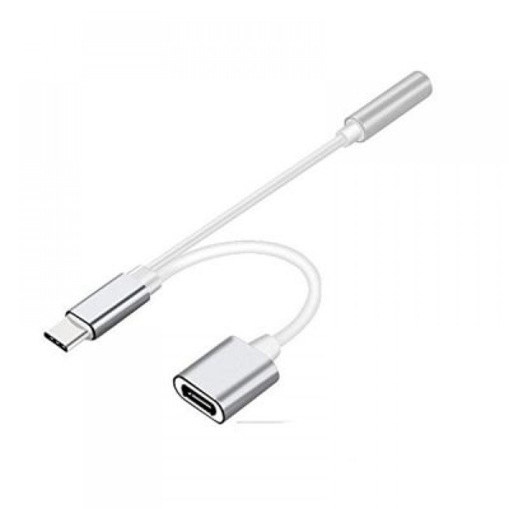 2 in 1 USB C Type C to 3.5mm Headphone Audio Aux Jack Charge Adapter Cable Converter for X 2 in 1 USB C Type C to 3.5mm Headphone Audio Aux Jack Charge Adapter Cable Converter for X