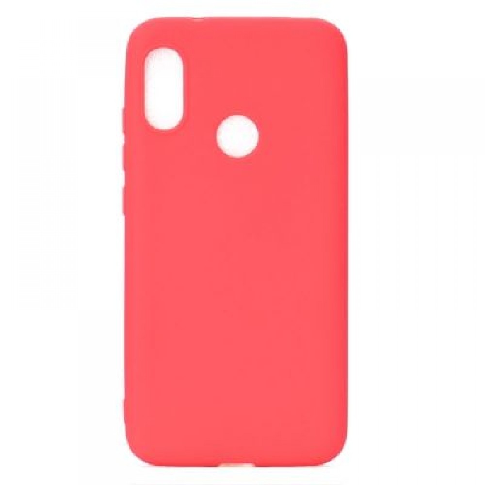 Shockproof TPU Case for Xiaomi Mi A2 Lite Candy Color Silicone Cover (RED)